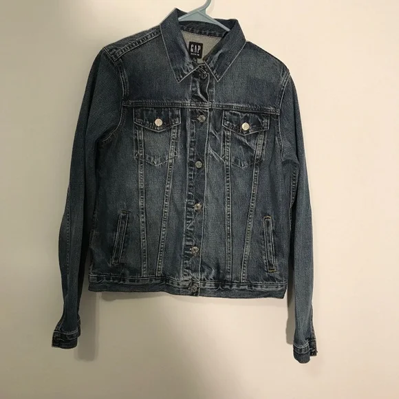 Trucker GAP Denim Jacket- M Tall - Picture 9 of 12